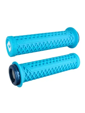 ODI Vans V2.1 Lock-On Grips Aqua/Blue Finish Clamps